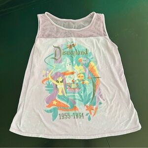 Disneyland 60th Decades 1955-1964 Mermaid Purple Sleeveless Top XL RARE